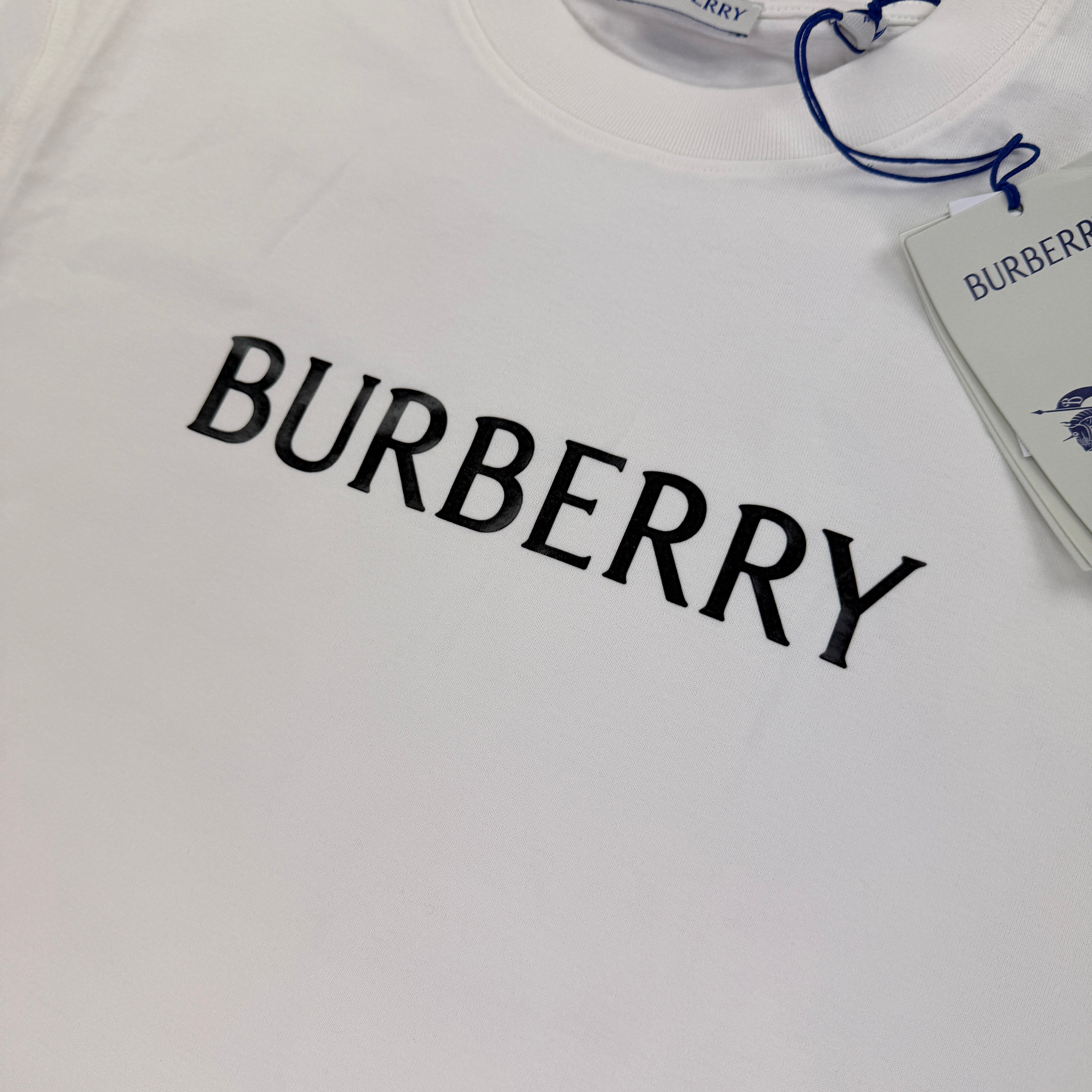 Burberry Men’s White T-shirt & Shorts Set