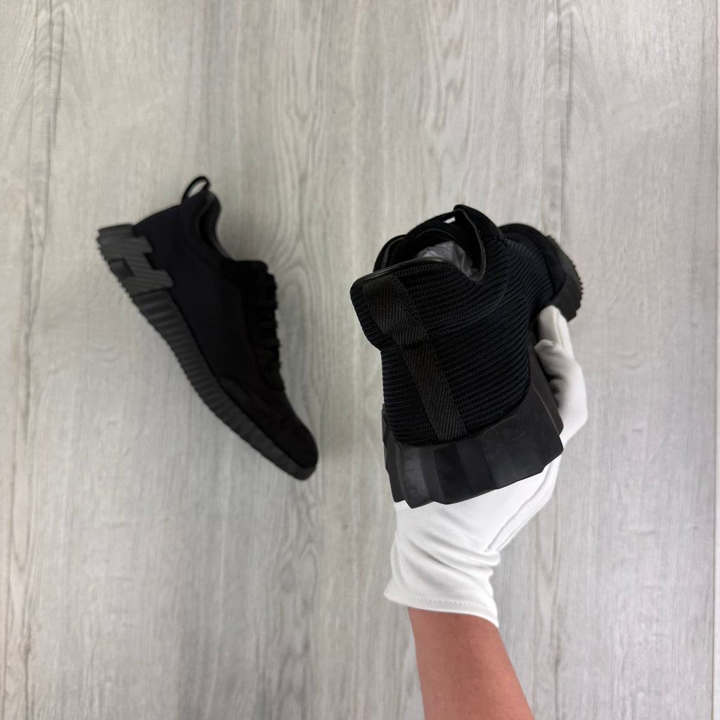 Hermes Men’s All Black Suede Bouncing Sneakers - 46 (Fit Uk 11)