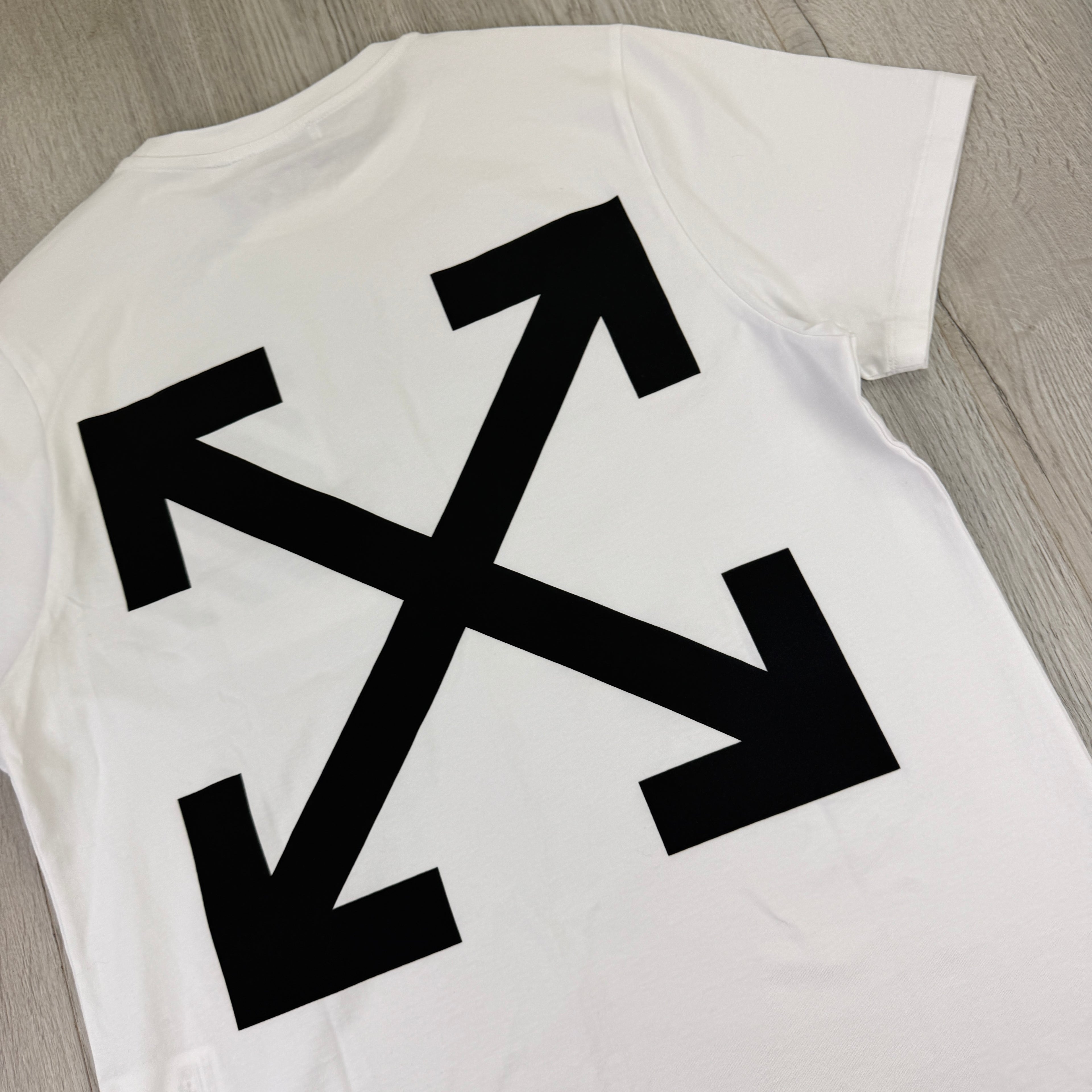 Off White Men’s White T-shirt - Medium