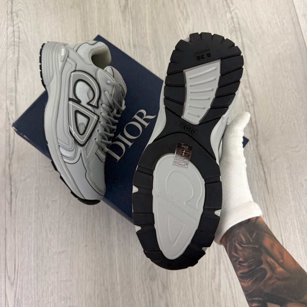 Dior B30 Men’s All Grey Trainers - 43 (Fit Uk 9)