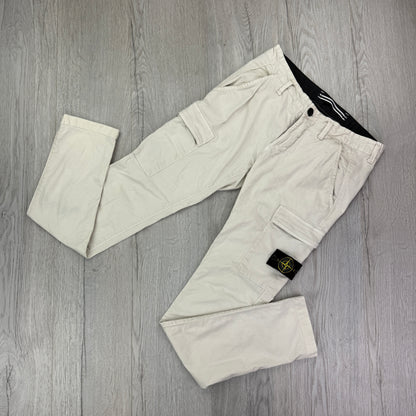 Stone Island Men’s Beige Cargo Trousers - Uk 30