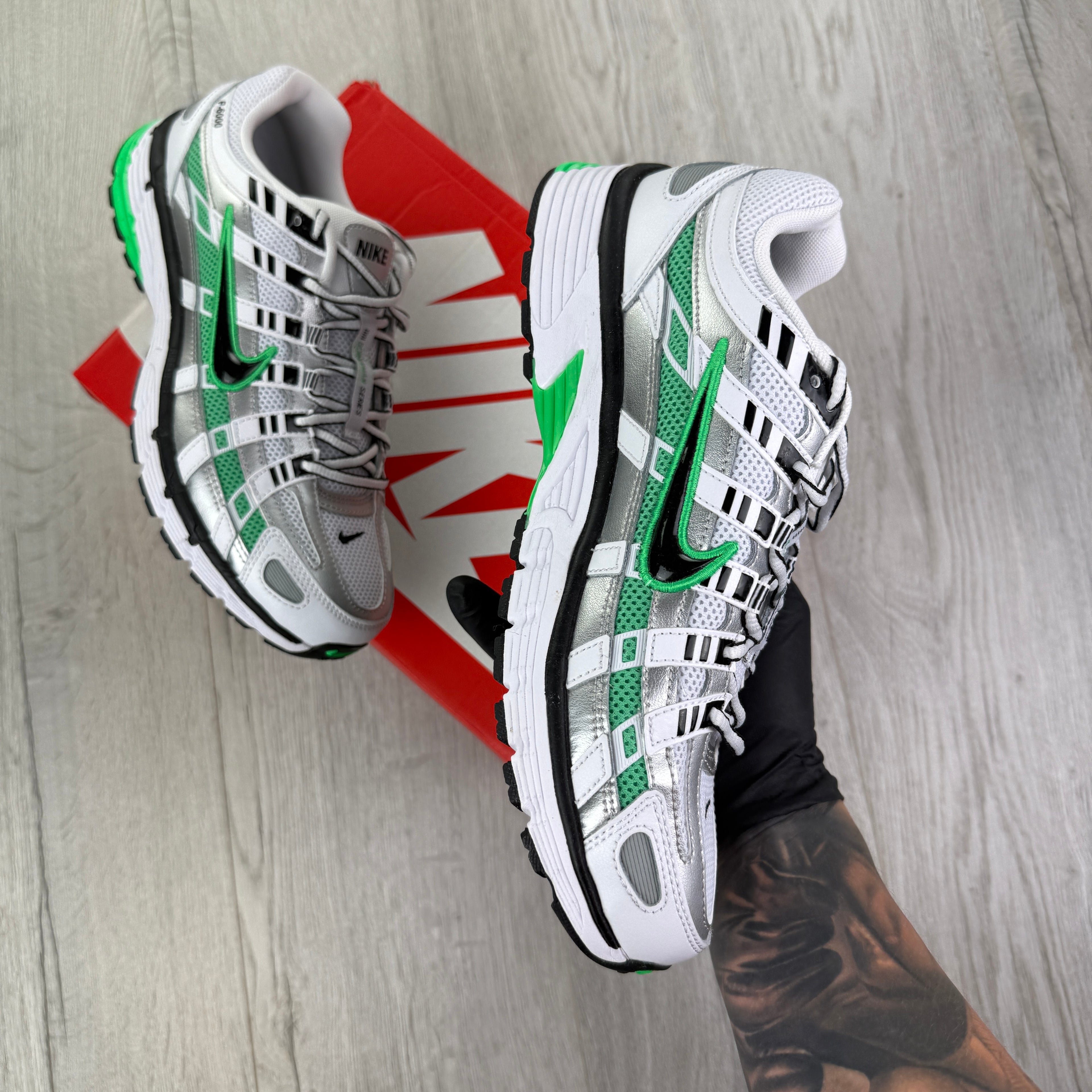 Nike P6000 Men’s White Spring Green Trainers