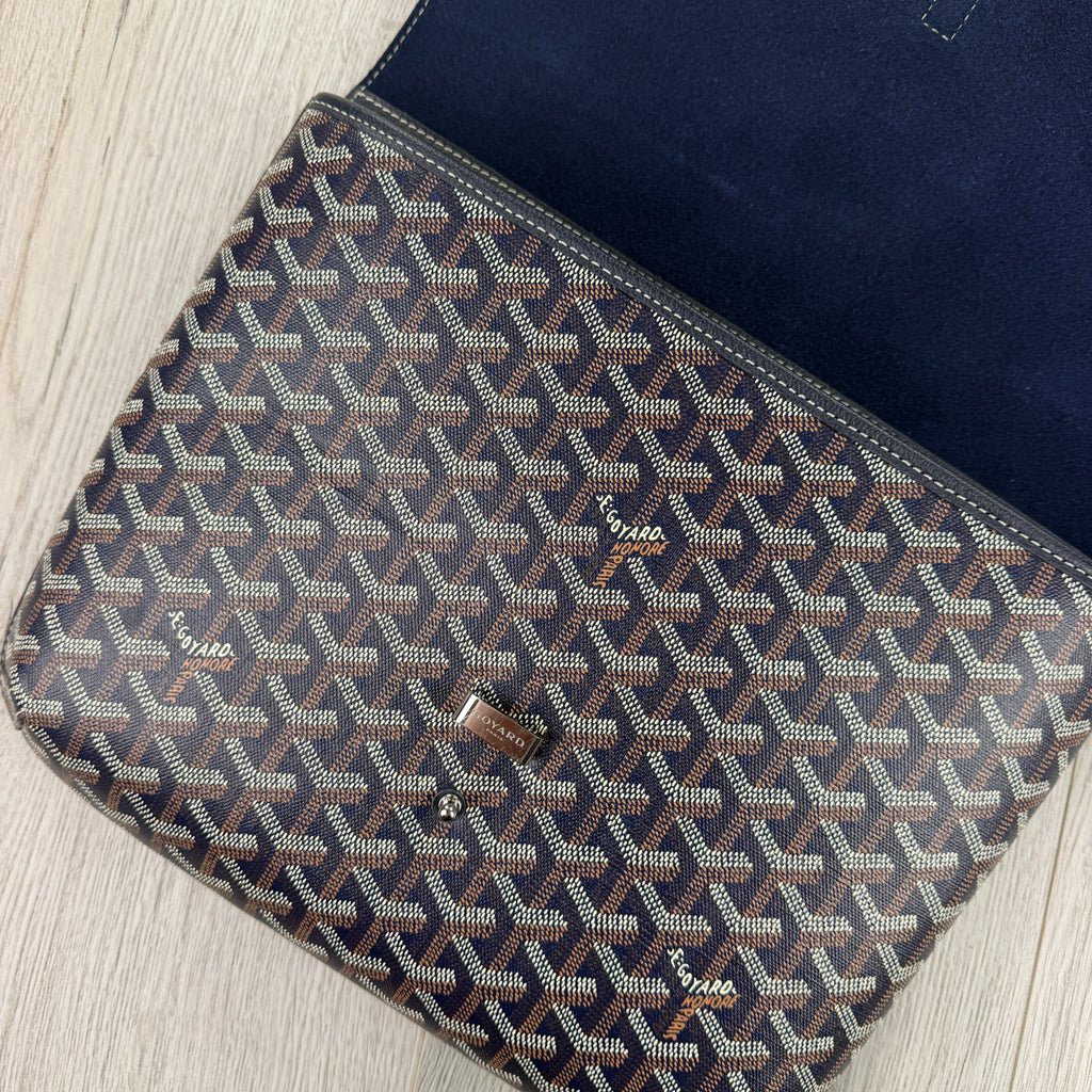 Goyard Men’s Navy Coursier Messenger Bag