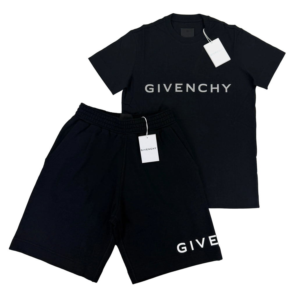 Givenchy Men’s Black T-shirt & Short Set