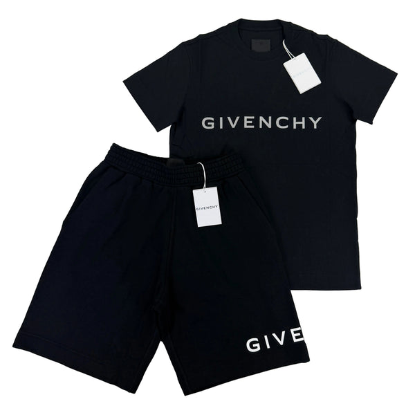 Givenchy Men’s Black T-shirt & Short Set