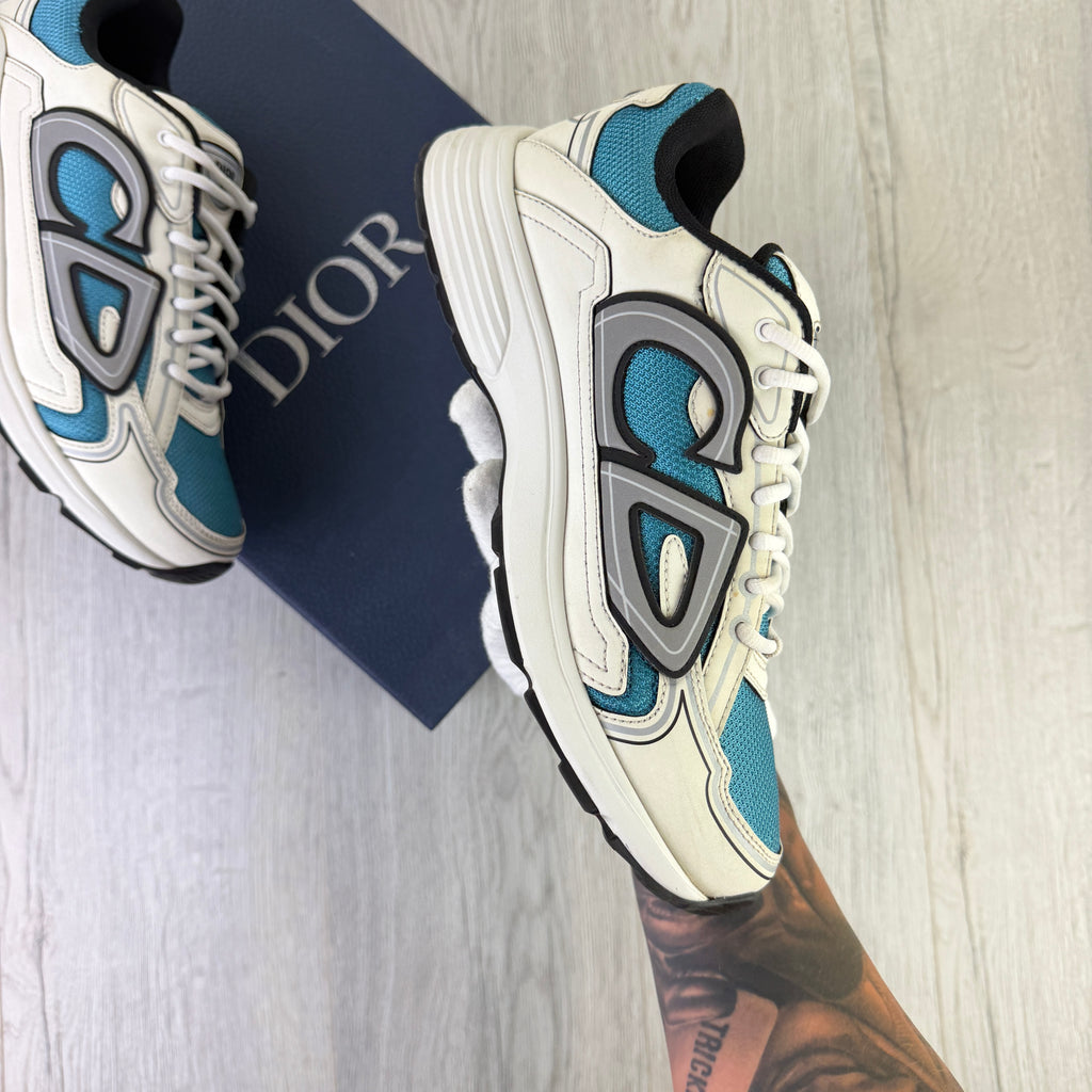 Dior B30 Men’s Beige & Blue Trainers - 41 (Uk 7)