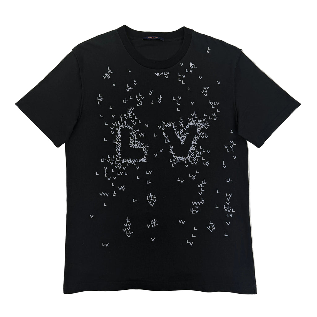 Louis Vuitton Men’s LV Spread Embroidery Black T-Shirt - XL