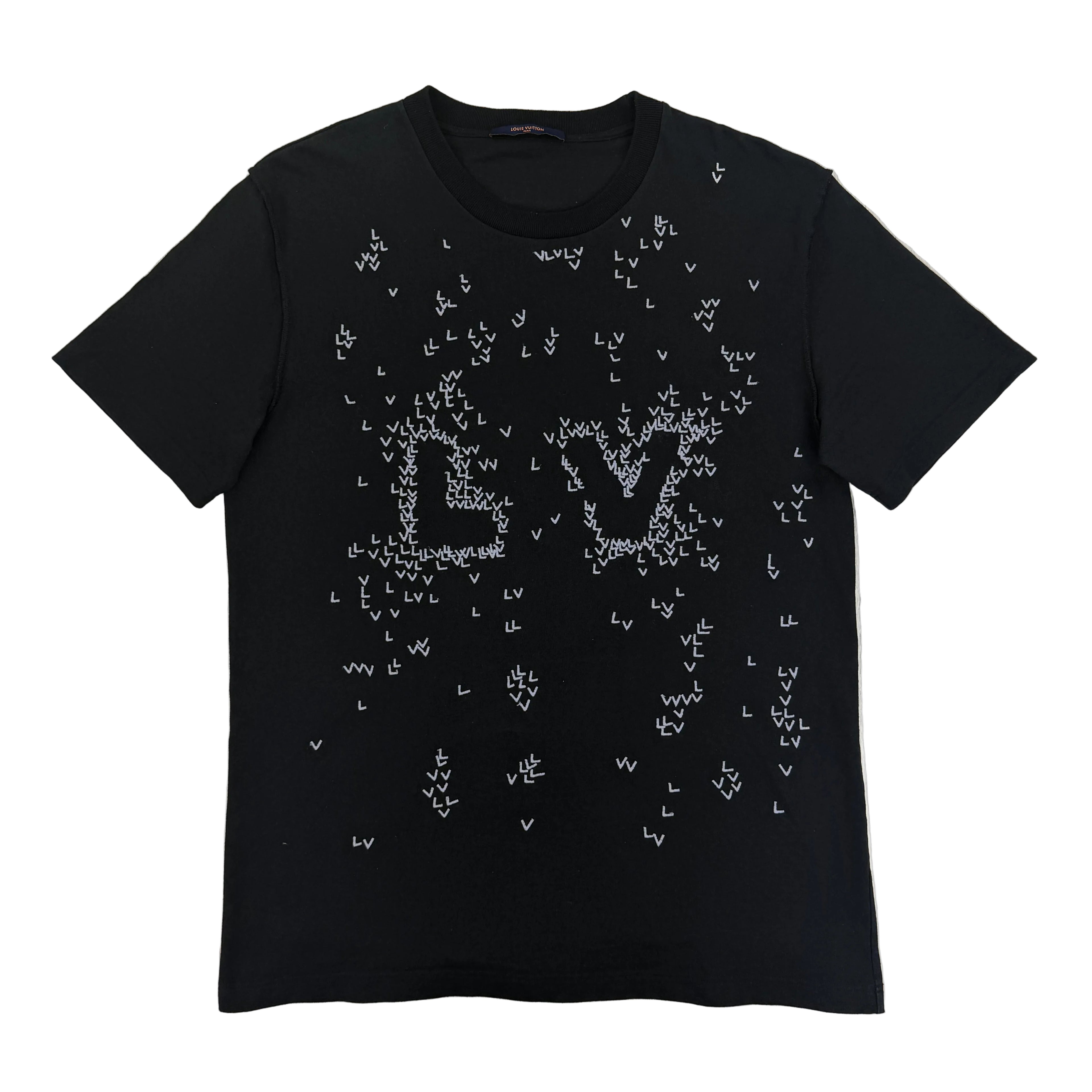 Louis Vuitton Men’s LV Spread Embroidery Black T-Shirt - XL