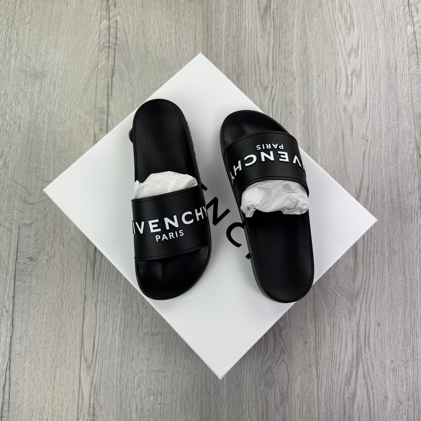 Givenchy Men’s Black Sliders
