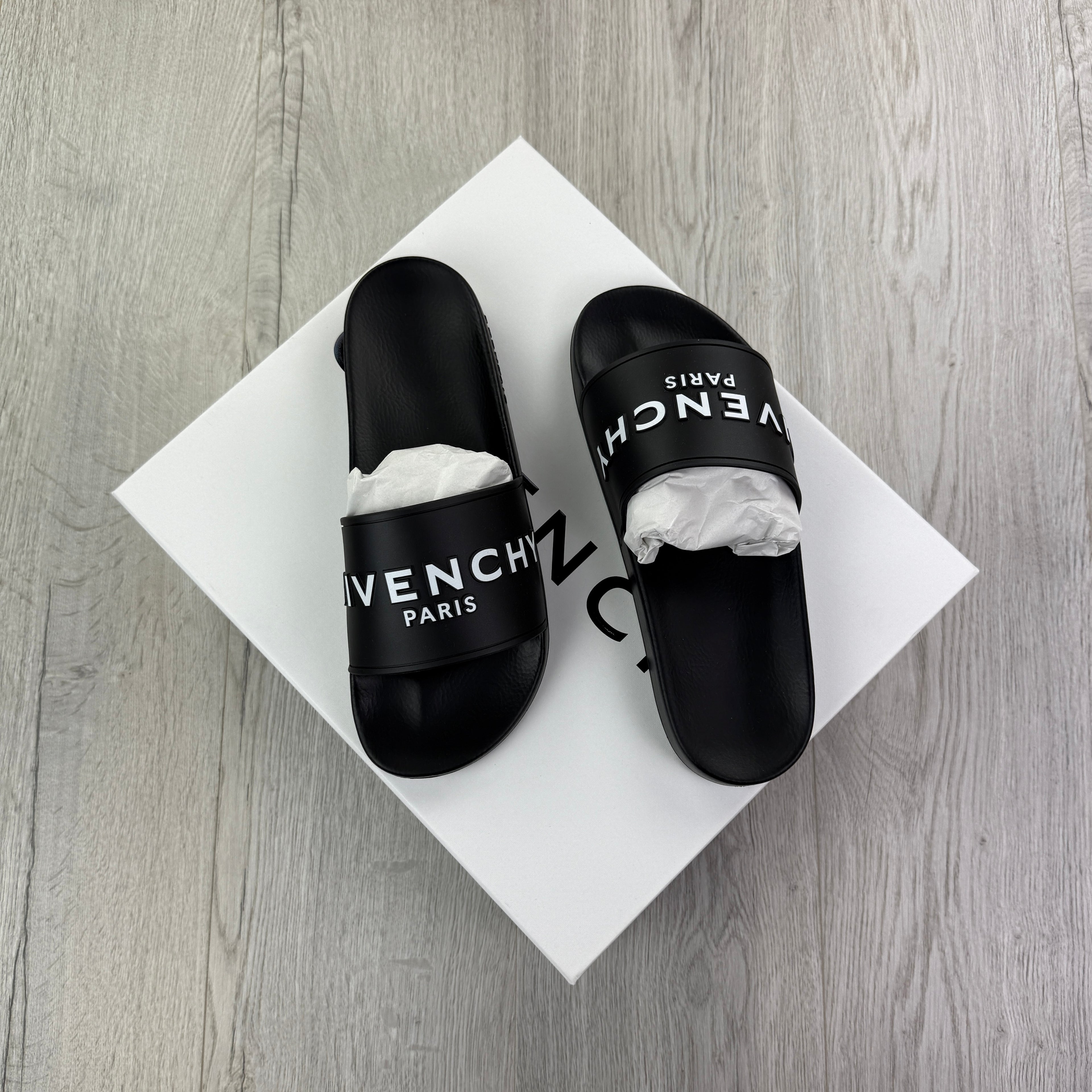Givenchy Men’s Black Sliders