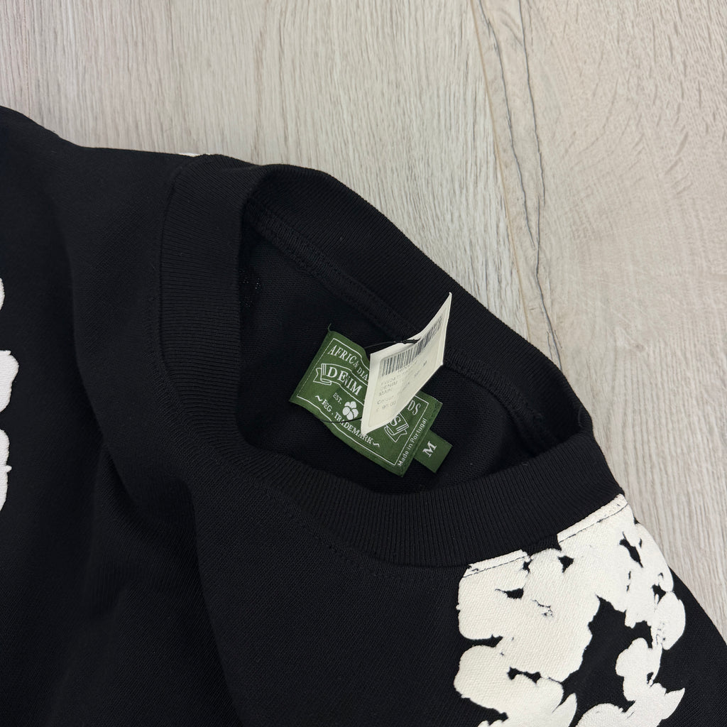 Denim Tears Men’s Black Longsleeve T-shirt - Medium