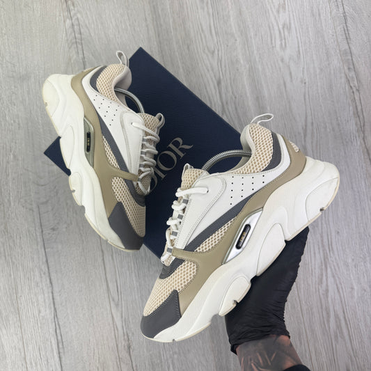 Dior B22 Men’s Cream Beige White Trainers - 44 (Fit Uk 9/9.5)