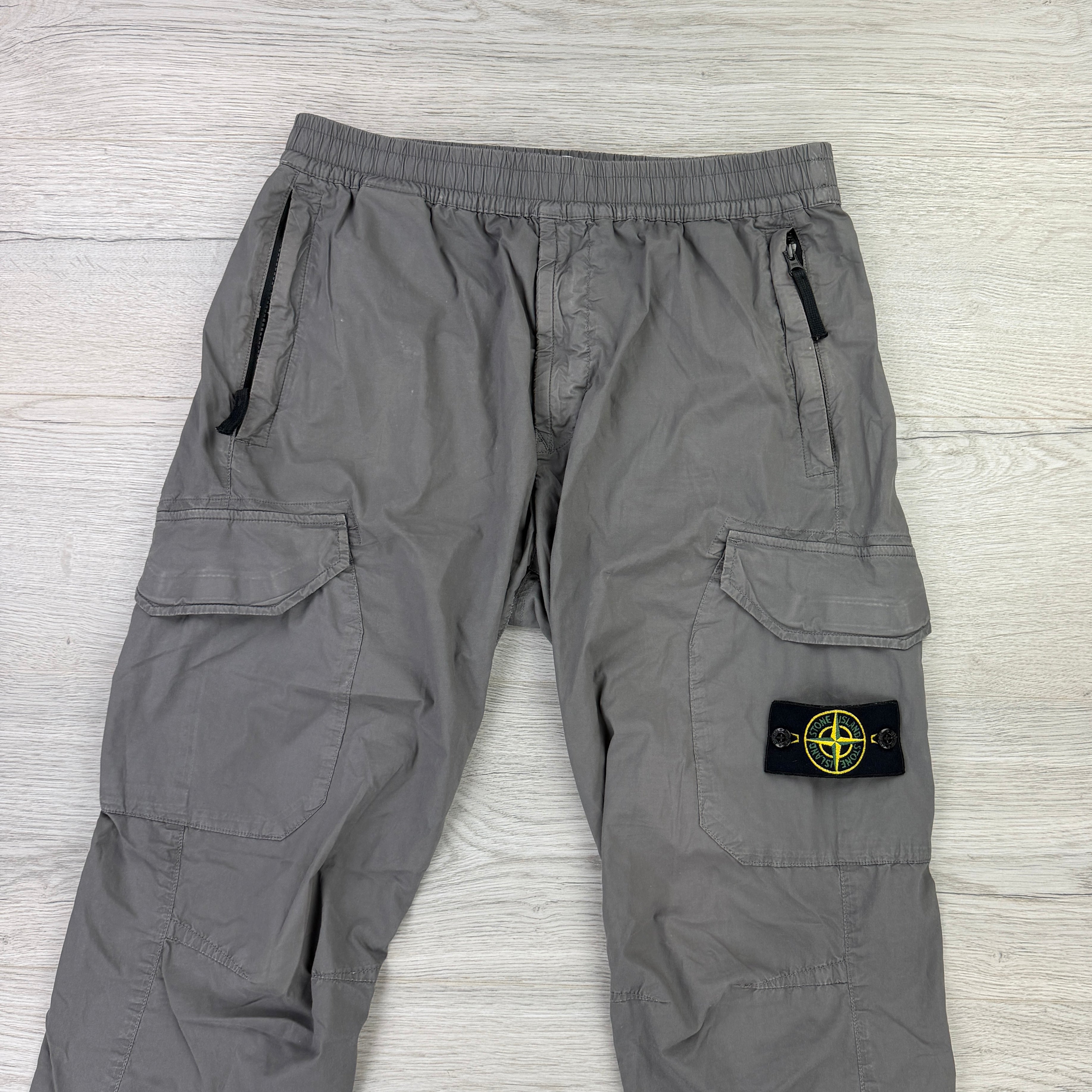 Stone Island Dark Grey Cargo Trousers - Uk 32