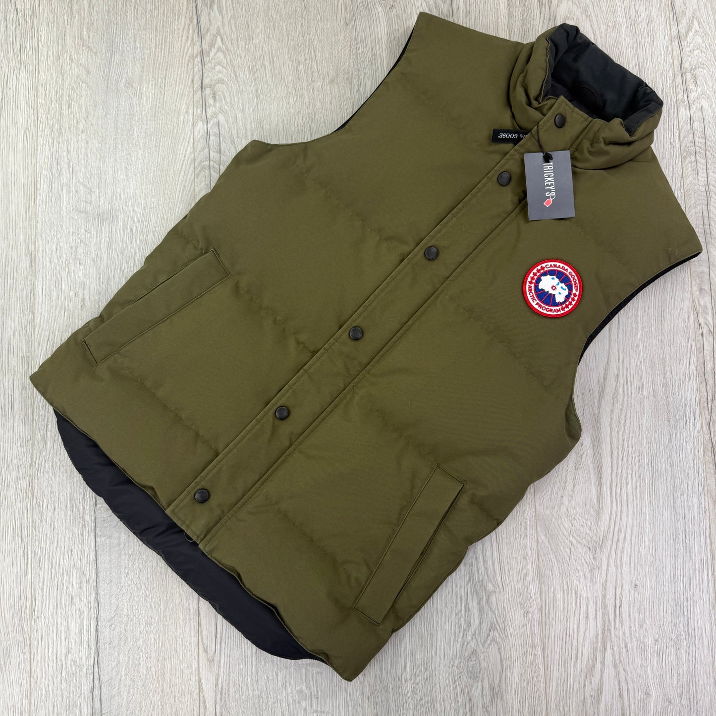 Canada Goose Men’s Khaki Freestyle Bodywarmer - Small