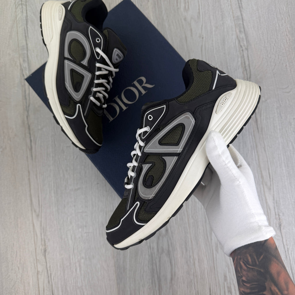 Dior B30 Men’s Khaki CD Mesh Trainers - 45 (Fit Uk 11)