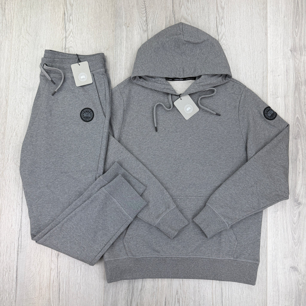 Canada Goose Men’s Grey Full Tracksuit Black Badge Edition - Large