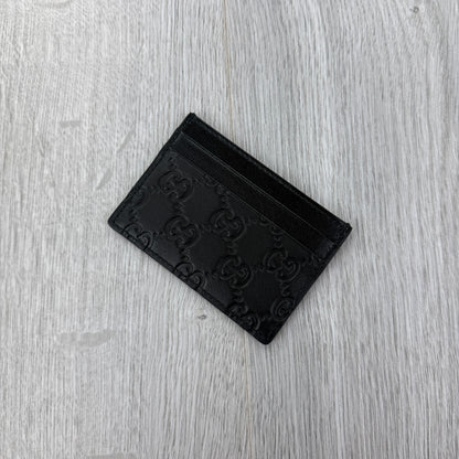 Gucci GG Interlocking Black Card Holder