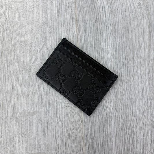 Gucci GG Interlocking Black Card Holder