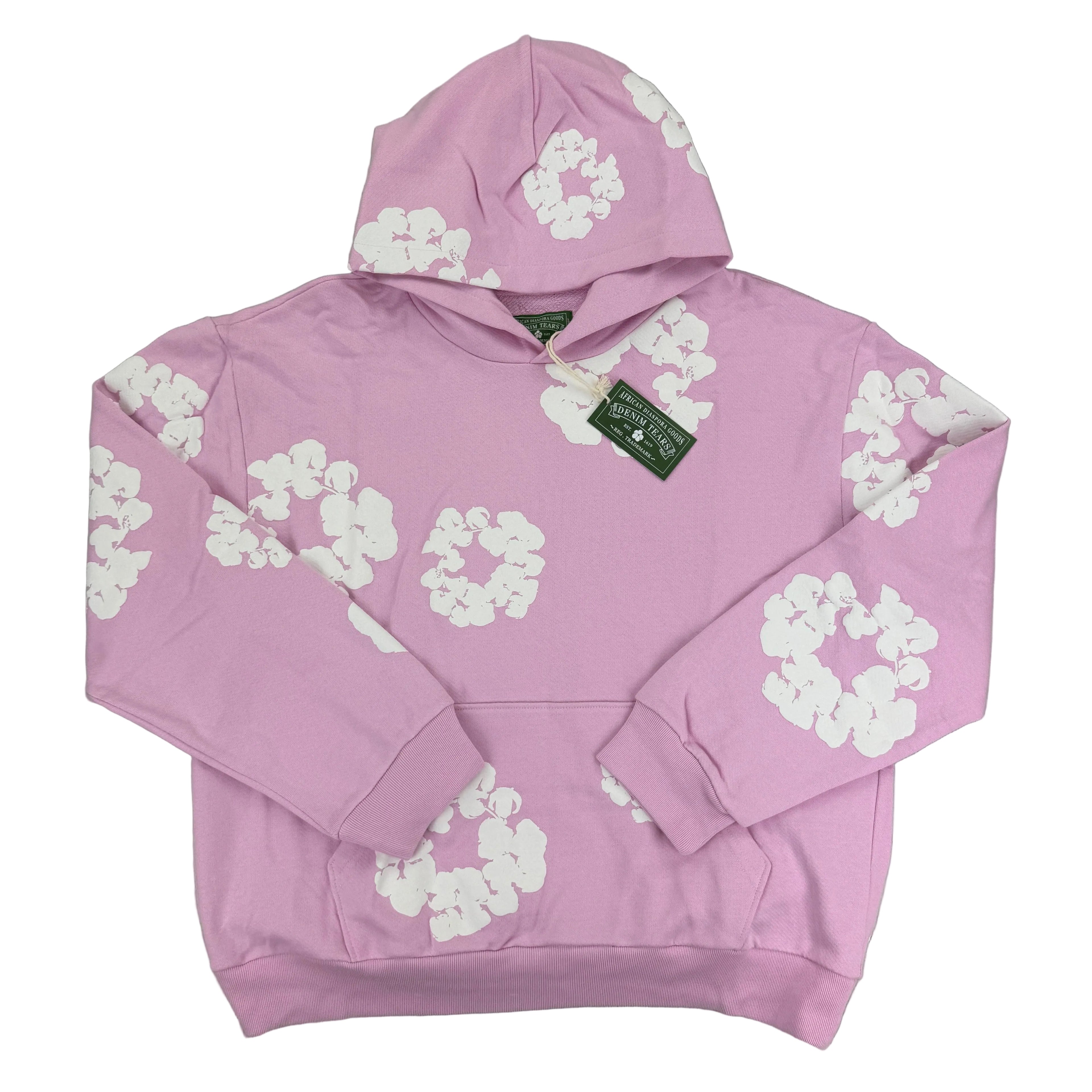 Denim Tears Baby Pink Pullover Hoodie