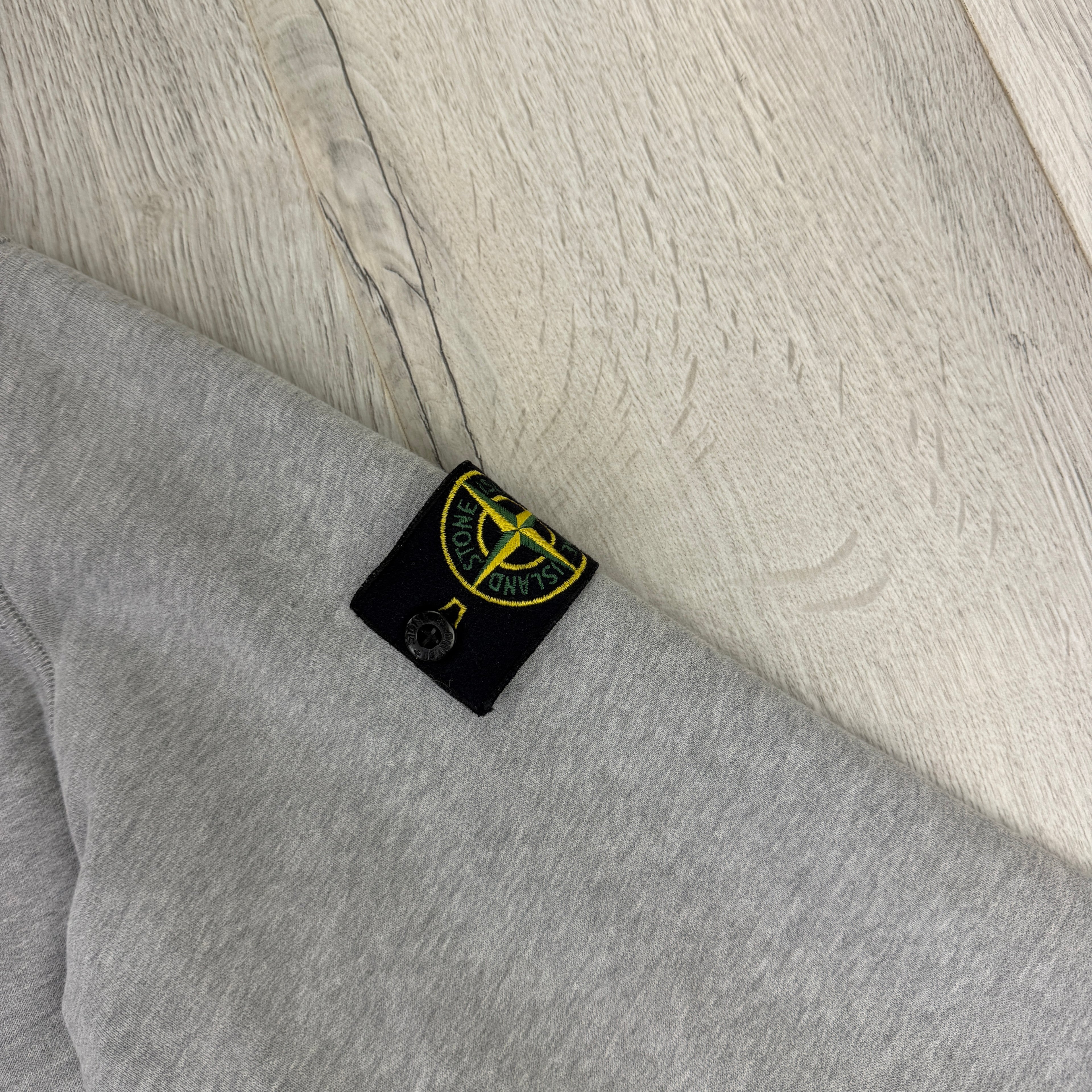 Stone Island Men’s Grey Zip-up Hoodie - Small