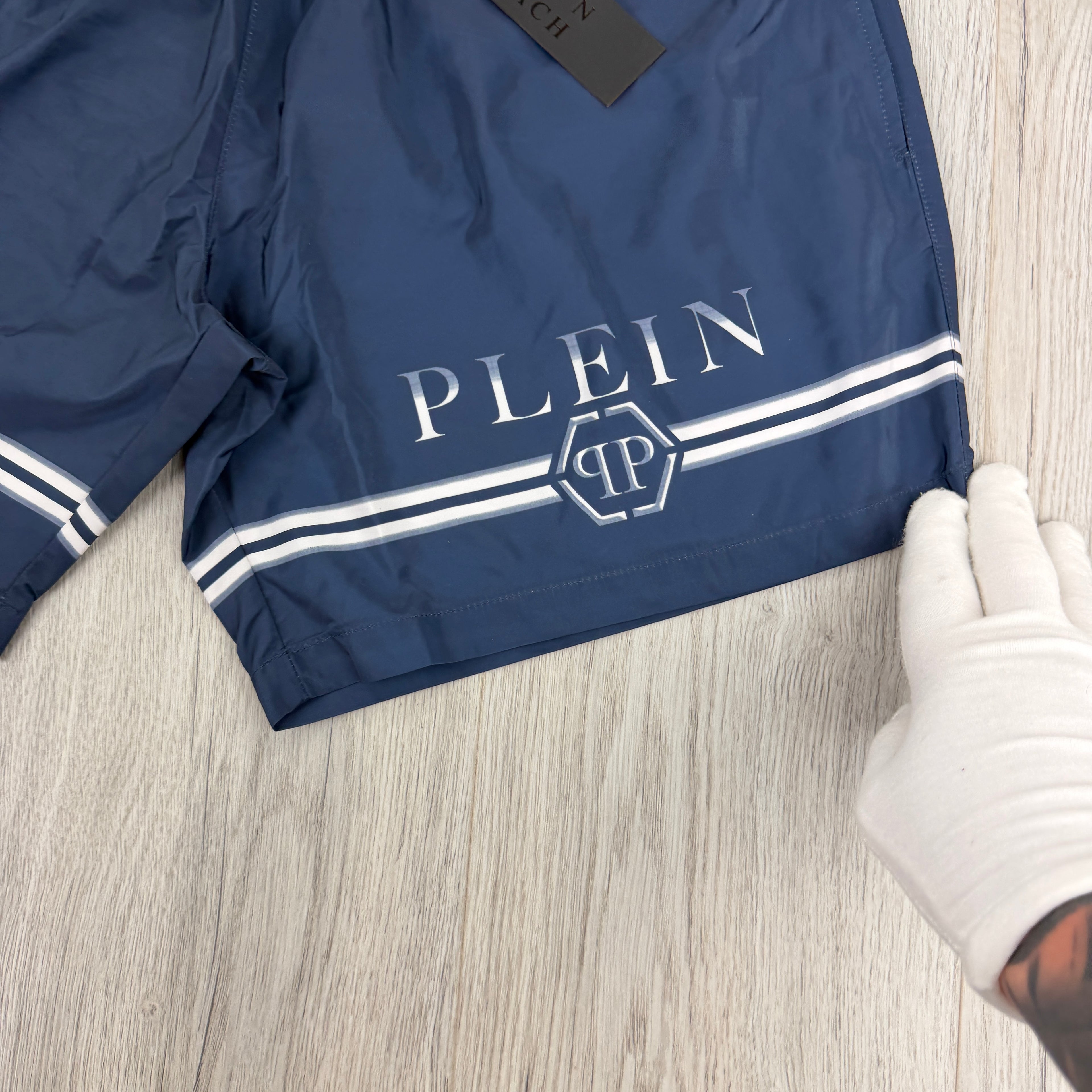 Philip Plein Beach Men’s Navy Swim Shorts