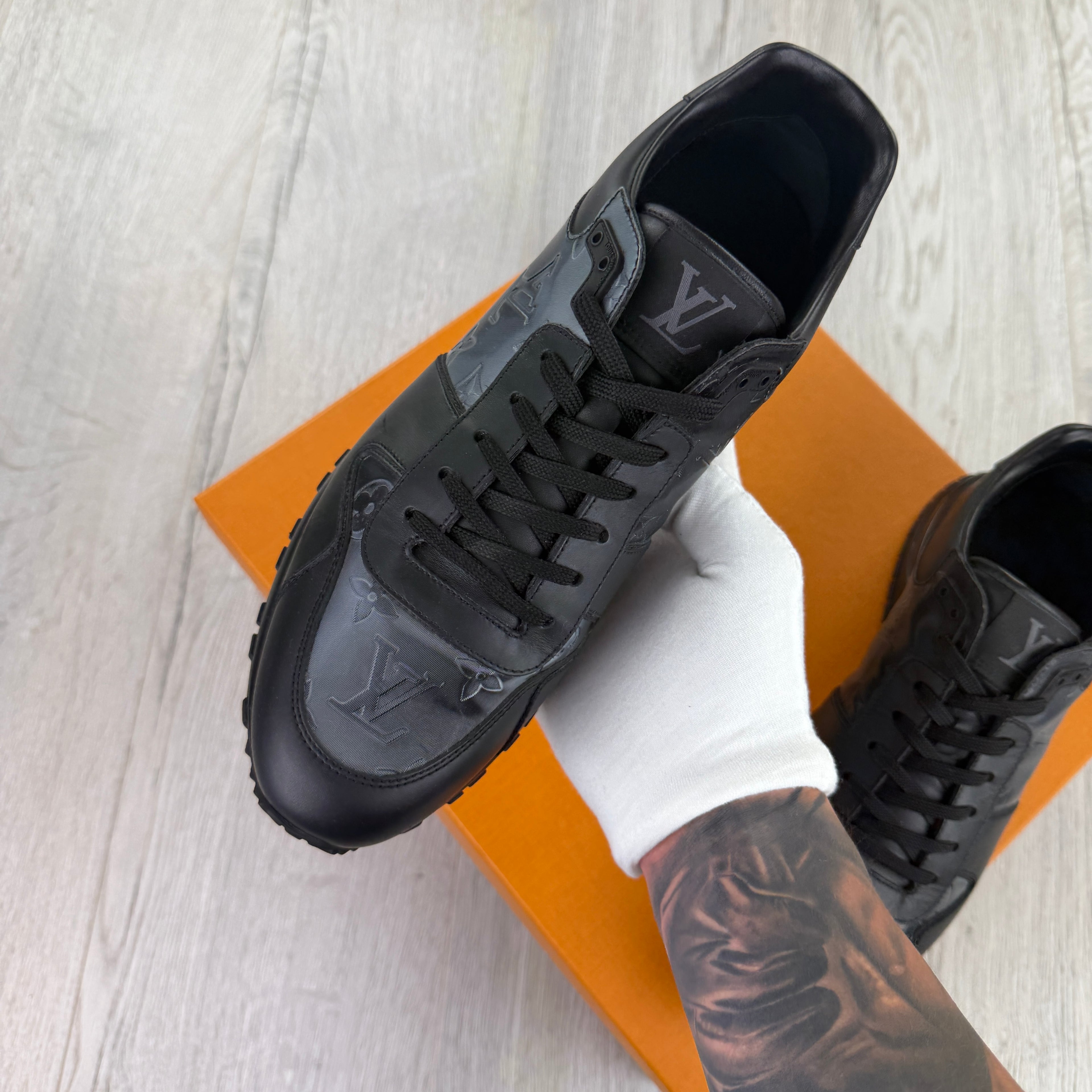 Louis Vuitton Men’s Black Run Away Trainers - Uk 7.5 (Fit 8)