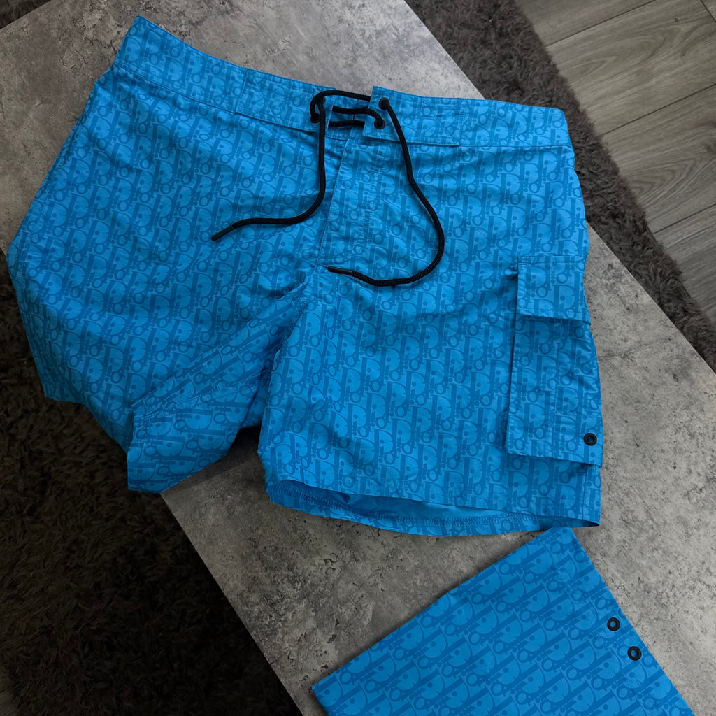Dior Oblique Men’s Blue Swim shorts - XL