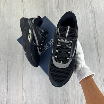 Dior B22 Men’s Triple Black Trainers - 46 (Fit Uk 11)