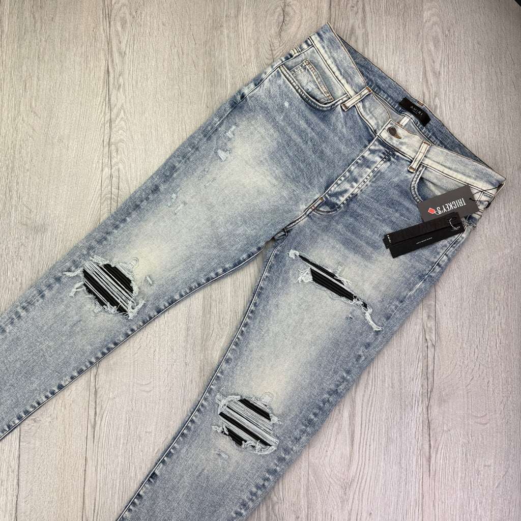 Amiri MX1 Men’s Blue Distressed Jeans