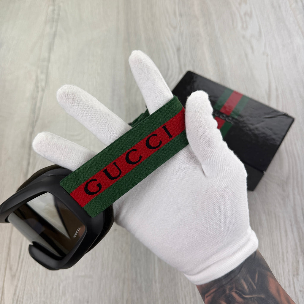 Gucci GG Stripe Ski Goggles