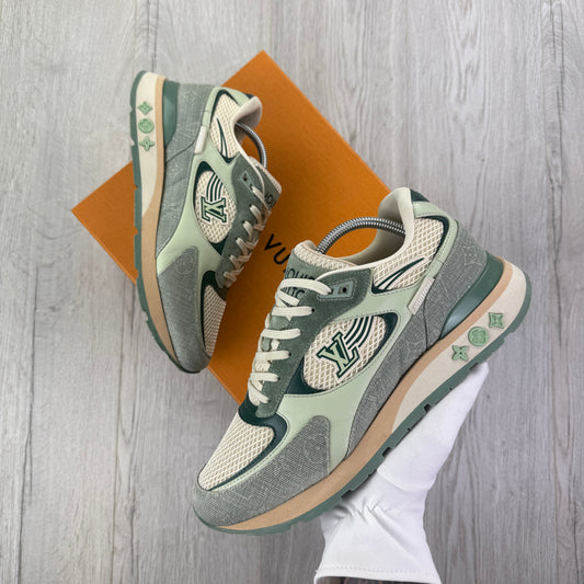 Louis Vuitton Men’s Green / Beige Run Away Trainers - Uk 8 (Fit Uk 8.5)
