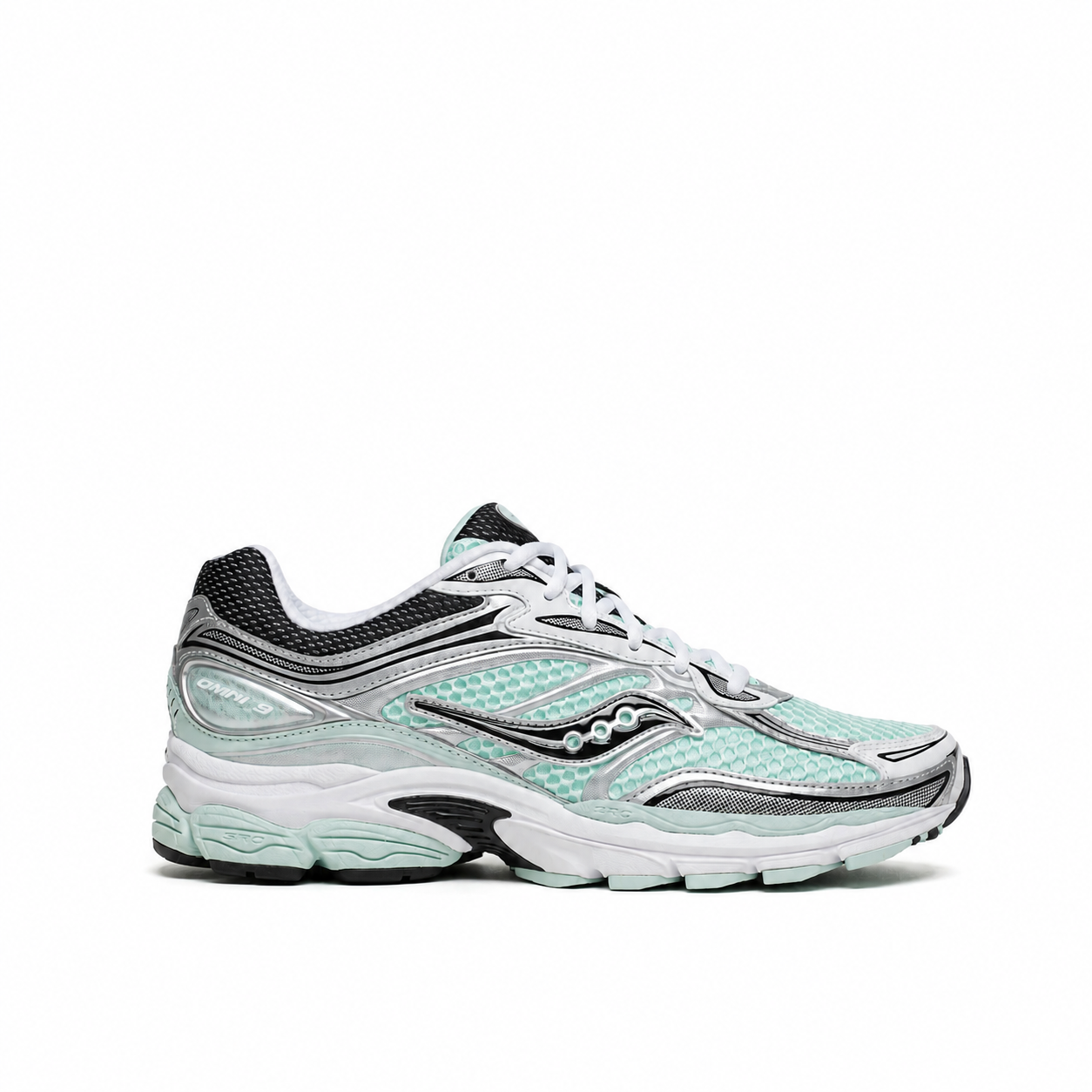 Saucony ProGrid Omni 9 Teal Metallic Silver