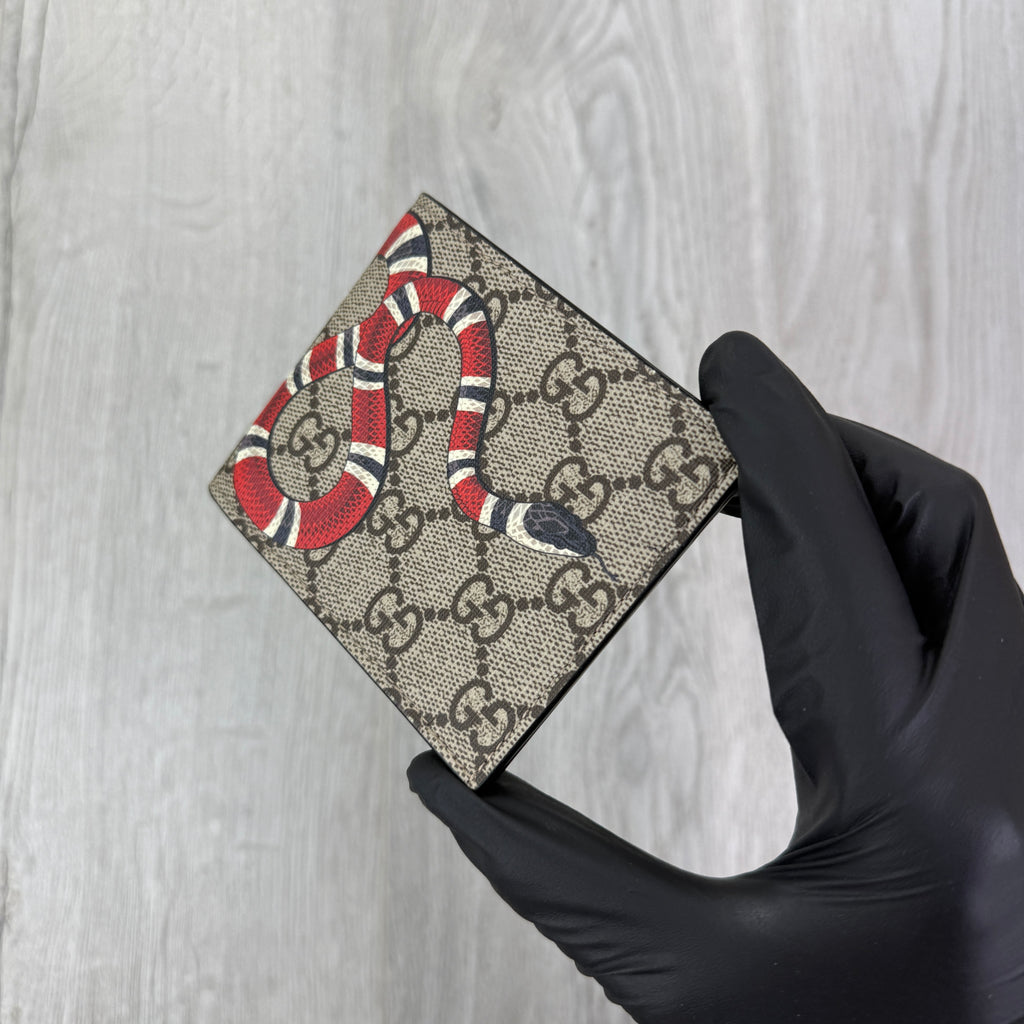 Gucci Men’s GG Supreme Kingsnake Wallet