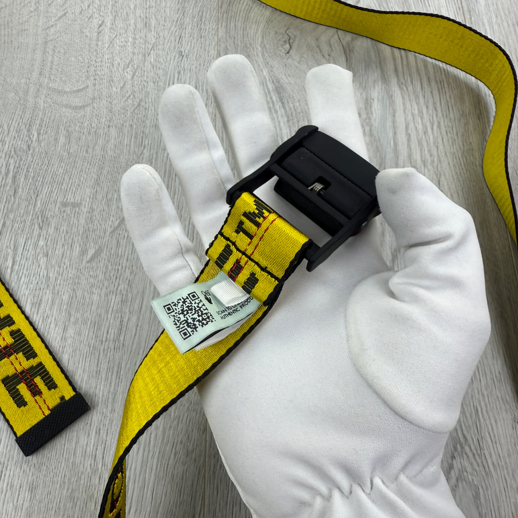 Off-white Men’s Classic Industrial Yellow Black Belt