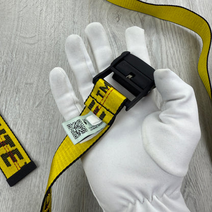 Off-white Men’s Classic Industrial Yellow Black Belt