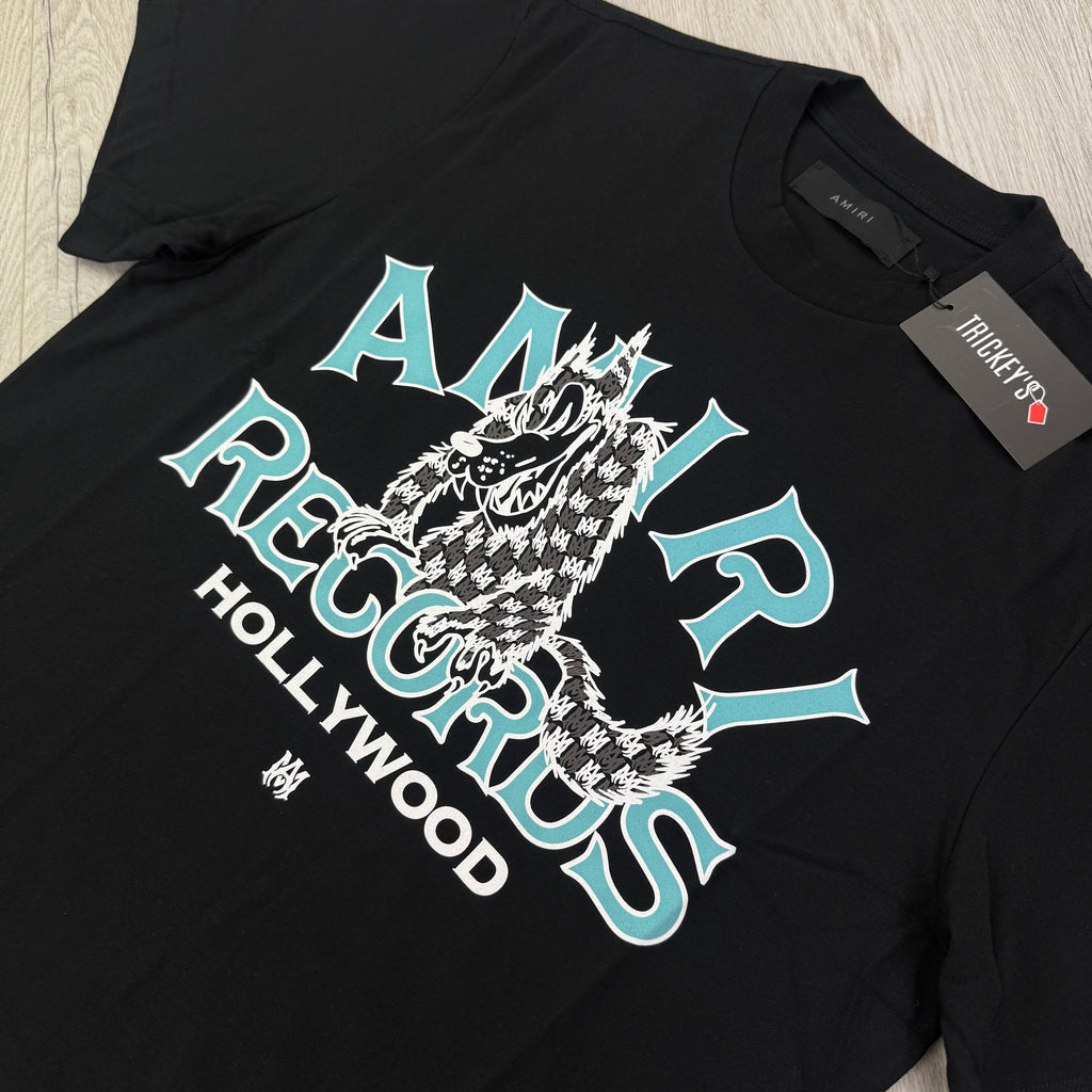 Amiri Records Hollywood Black T-shirt