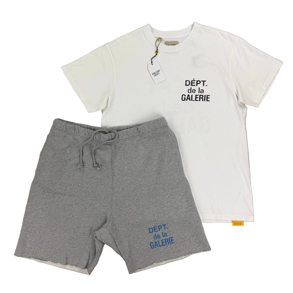 Gallery Dept Men’s White T-shirt & Shorts Set - XL