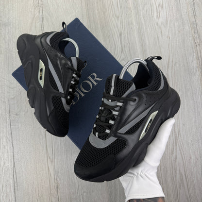 Dior B22 Men’s Triple Black Runners - 41 (Fit Uk 7)