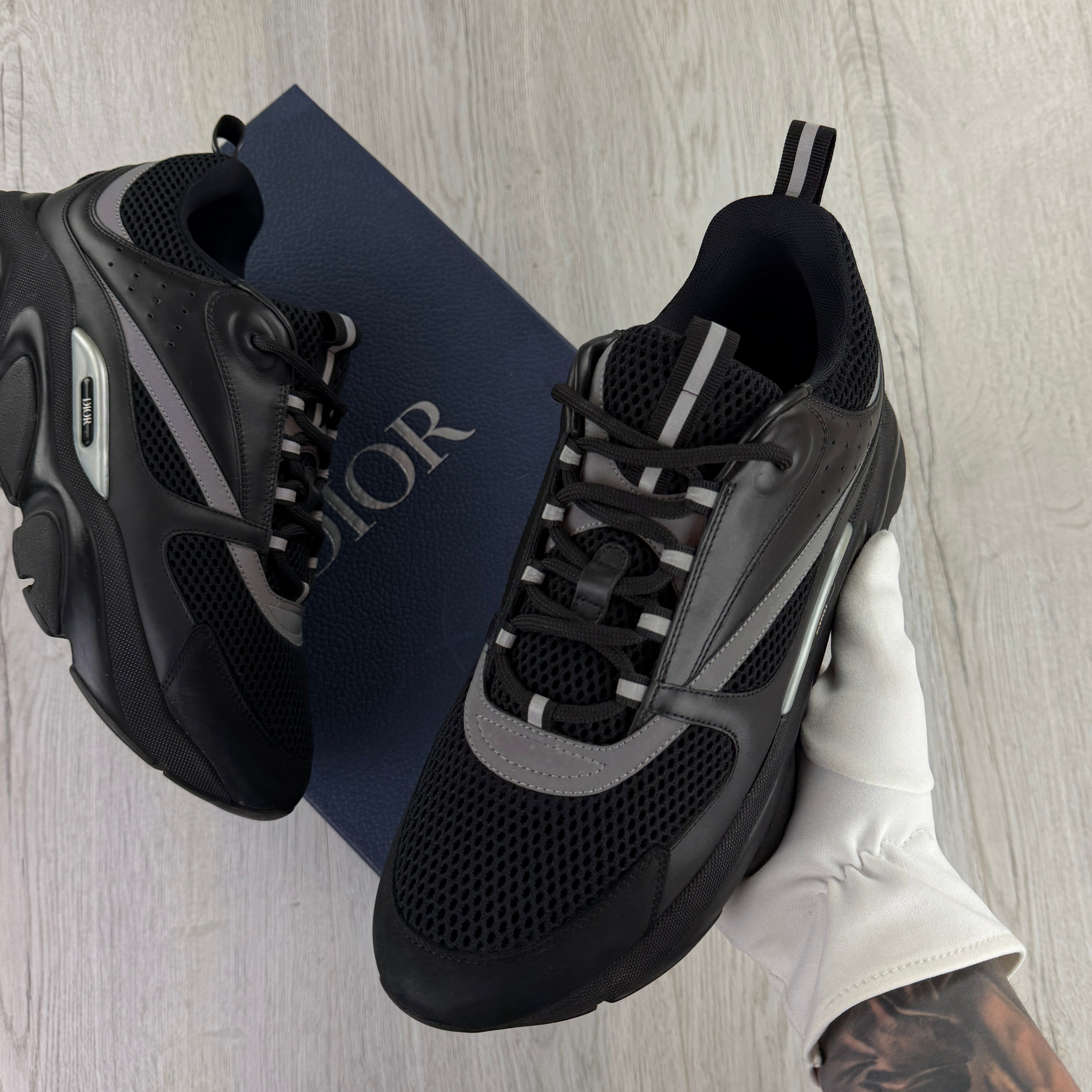 Dior B22 Men’s Triple Black Trainers - 45 (Fit Uk 10/10.5)