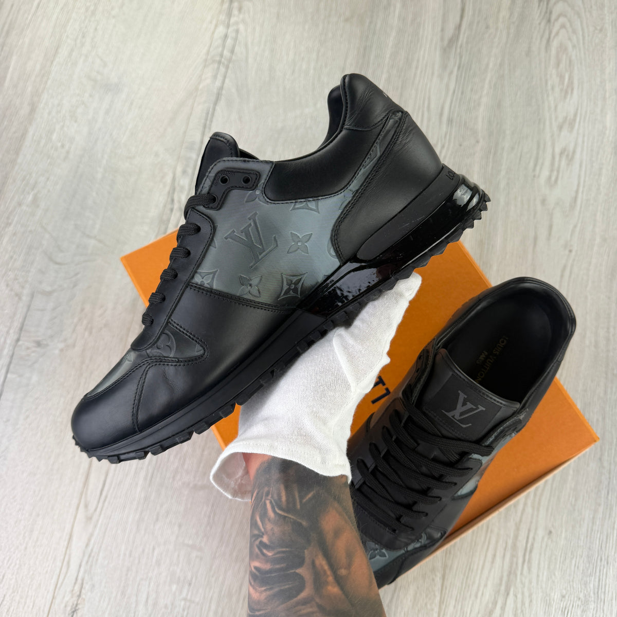 Louis Vuitton Men’s Black Run Away Trainers - Uk 9 (Fit 9.5)