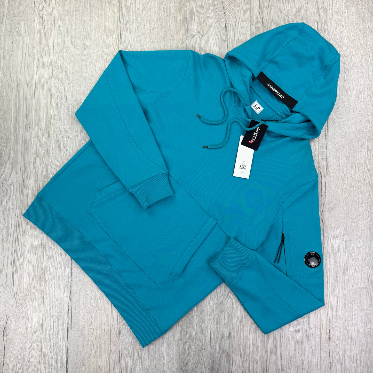 Cp Company Men’s Turquoise Pullover Hoodie - XL