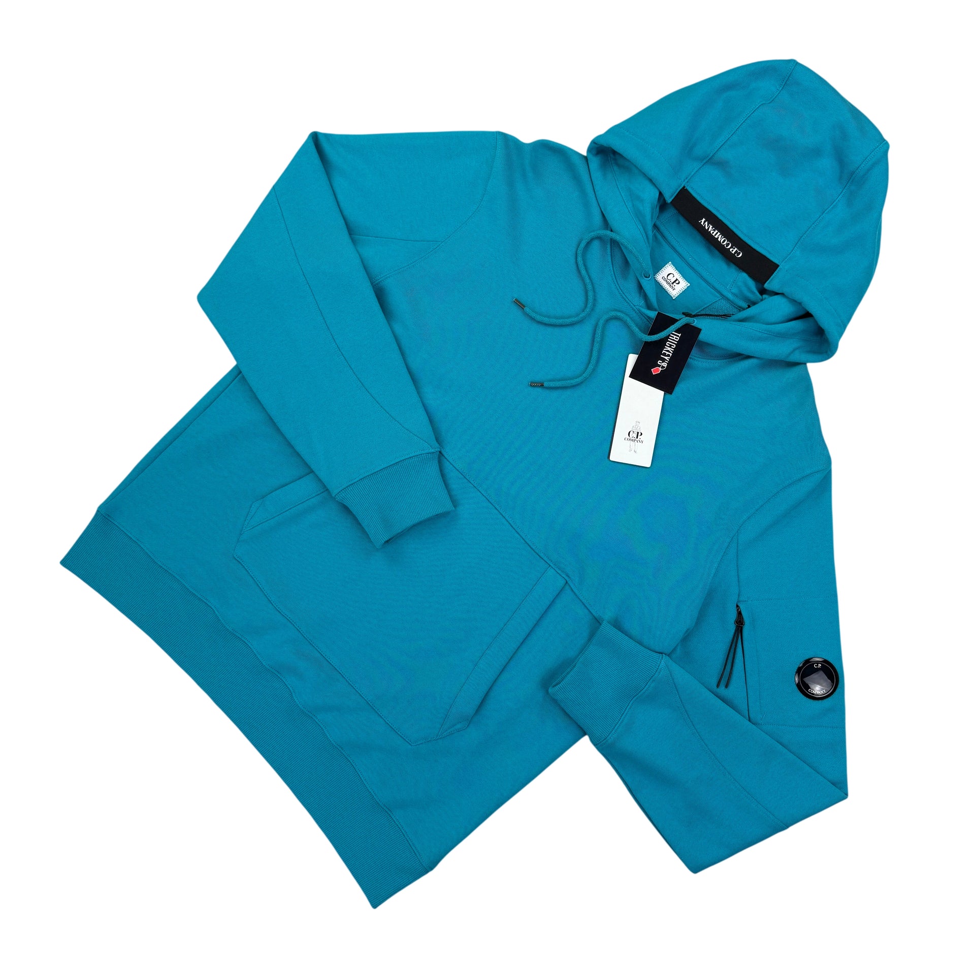 C.P. Company Hoodie 【tokanosayu2007様限定】 Cp Company Men's Turquoise Pullover Hoodie - XL – Trickey.store
