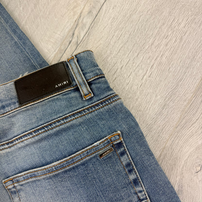 Amiri MX1 Denim Distressed Ripped Jeans - Uk 34