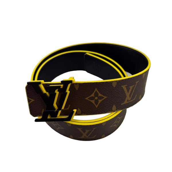 Louis Vuitton Men’s Brown / Yellow Monogram Belt - 90 (Uk 28-34)