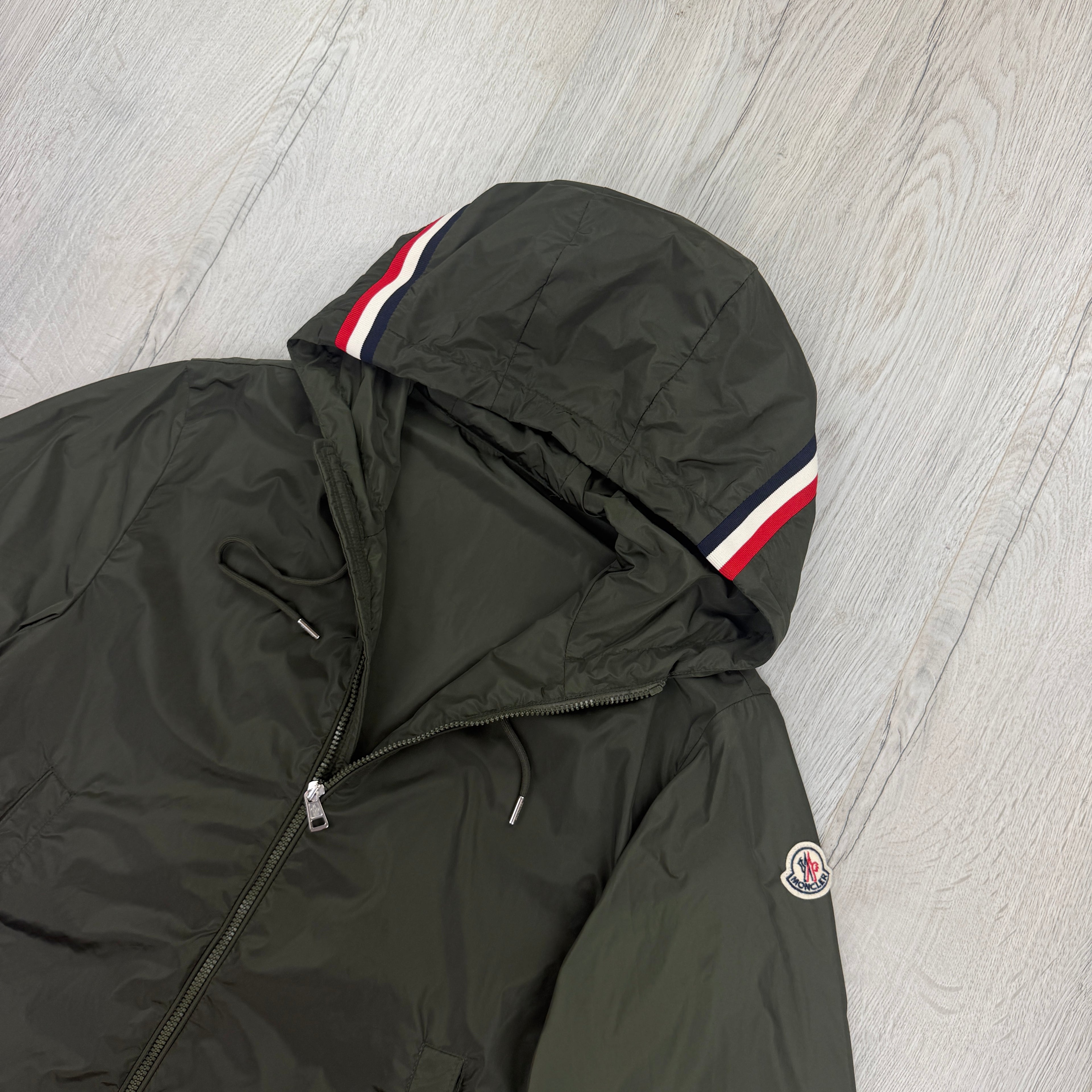 Moncler Men’s Khaki Green Grimpeurs Zip-up Jacket - Size 2