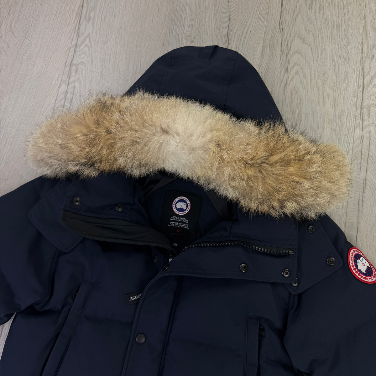 Canada Goose Men’s Wyndham Navy Parker Jacket - Medium
