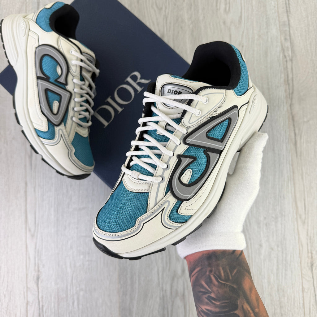 Dior B30 Men’s Beige & Blue Trainers - 41 (Uk 7)