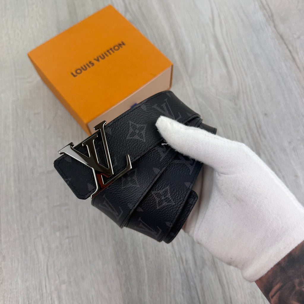 Louis Vuitton Men’s Black Leather Monogram Belt - 110 (34-38)