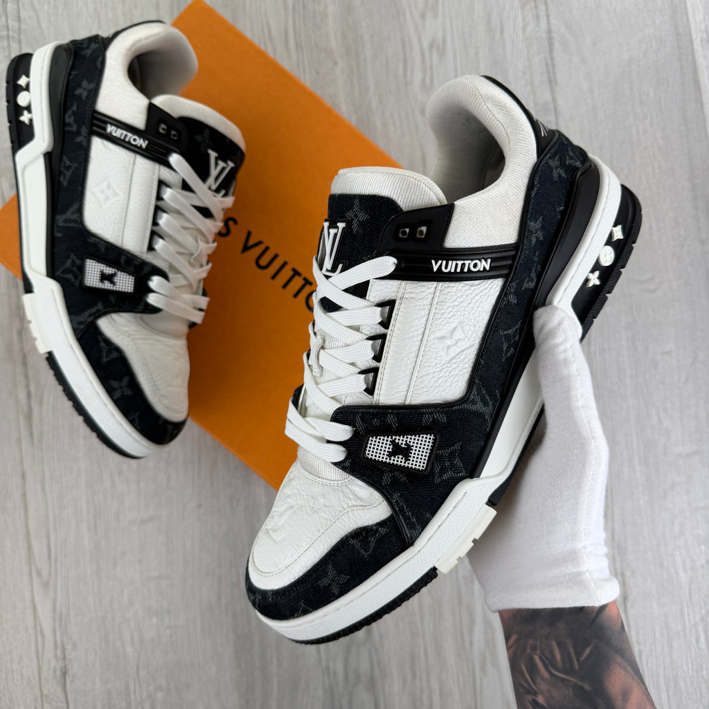 Louis Vuitton Men’s Black & White Low Trainers - Uk 11 (Fit 11.5)