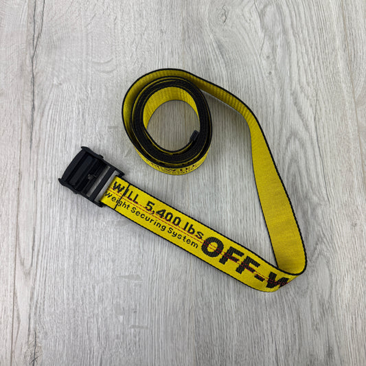Off-white Men’s Classic Industrial Yellow Black Belt